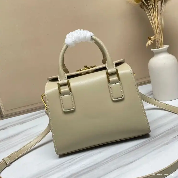 Cheap Bag Box Small Khaki Dior Calfskin Boston 0407 Luxury
